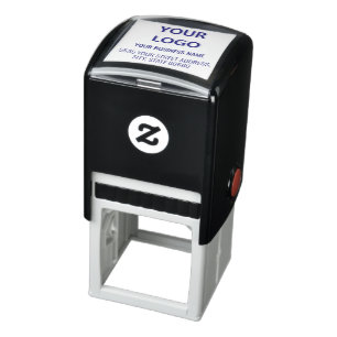 Personalized Business Logo Address Simple Elegant Self-inking Stamp