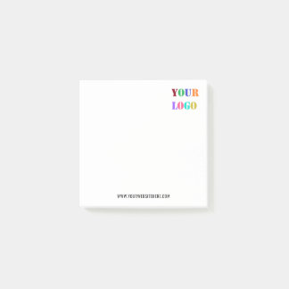 Personalized Business Logo and Text Sticky Notes