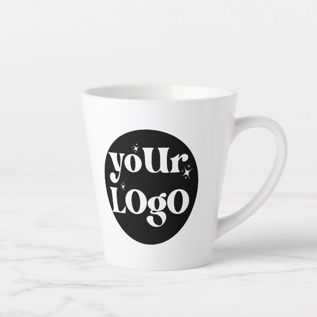 Personalized Business Logo Branded Latte Mug (Right)