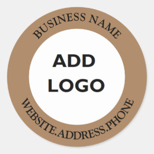 Personalized Business Logo  Classic Round Sticker