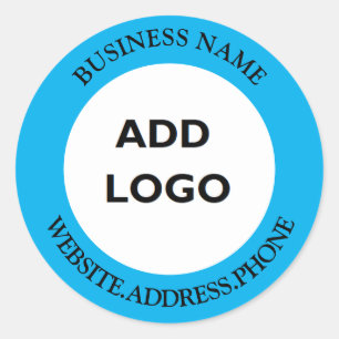 Personalized Business Logo Classic Round Sticker