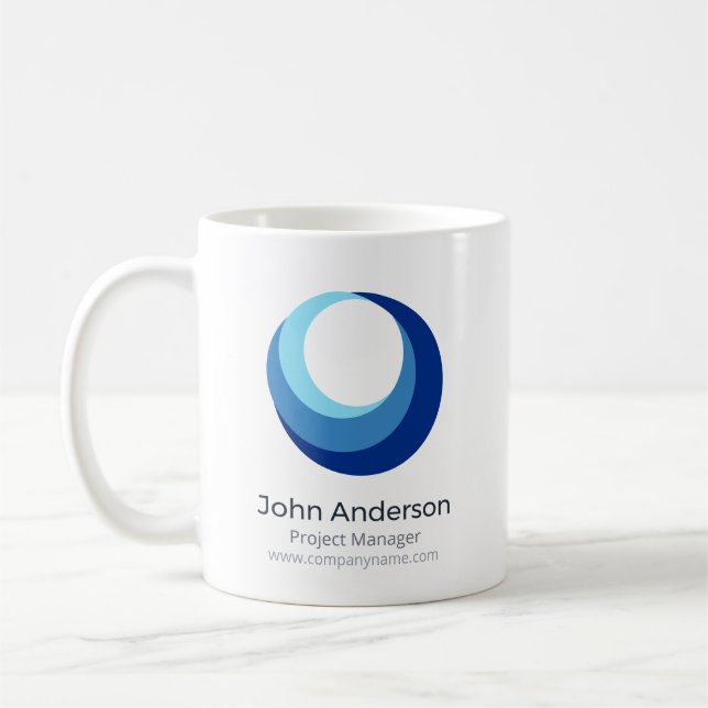 Personalized Business Logo Coffee Mug (Left)