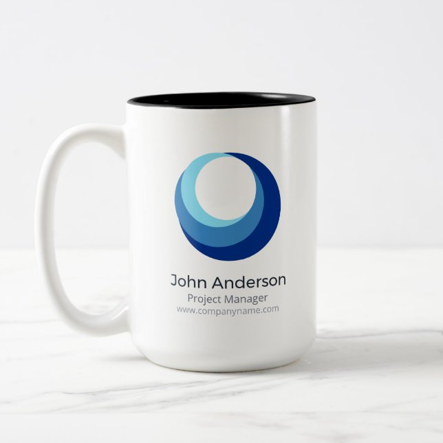 Personalized Business Logo Coffee Mug (Left)