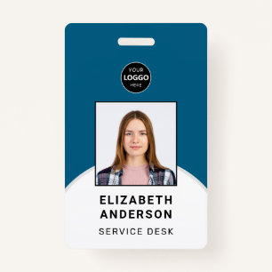 Personalized Business Logo Employee Photo ID Badge