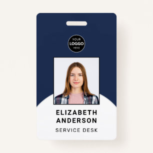 Personalized Business Logo Employee Photo ID Badge