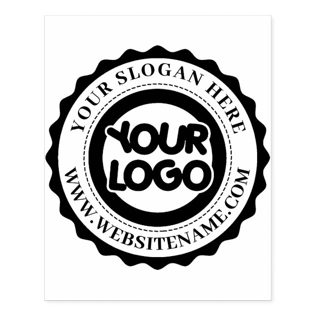 Personalized Business Logo Large Rubber Stamp (Imprint)