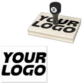 Personalized Business Logo Large Stationery Rubber Stamp (Stamped)