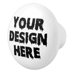 Personalized Business Logo Moving In Gift Custom Ceramic Knob