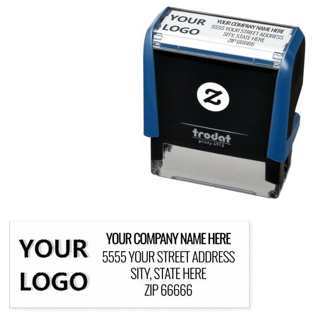Personalized Business Logo Name Address Stamp (In Situ)