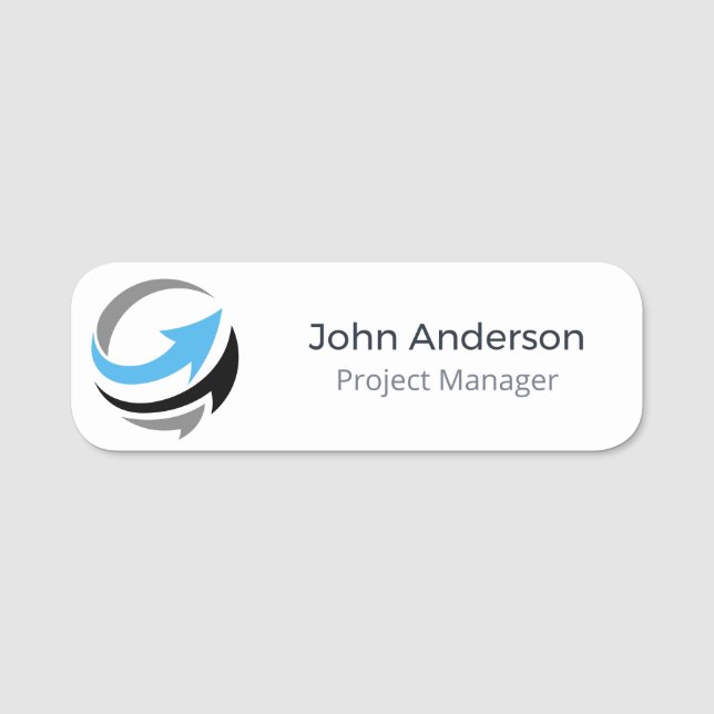 Personalized Business Logo Name Badge (Front)