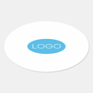 Personalized Business Logo Oval Sticker