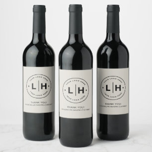 Personalized Business Logo Promotional Wine Label