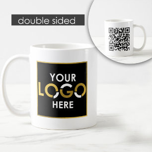 Personalized Business Logo QR Code Promotional Coffee Mug