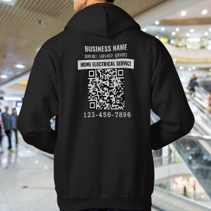 Personalized Business Logo QR code Work Outfit Hoodie
