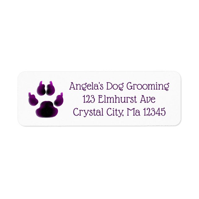 Personalized Business Logo Return Mailing Label (Front)