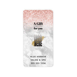 Personalized Business Logo Sanitizer  Label