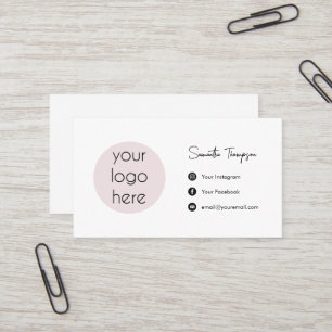 Personalized Business Logo Social Media  Card