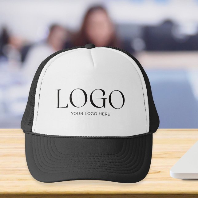 Personalized Business Logo Template Trucker Hat (In situ)