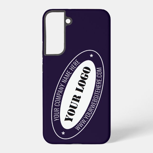 Personalized Business Logo Text Info Custom Colour Samsung Galaxy S22+ Case (Back)