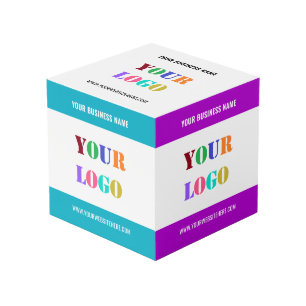 Personalized Business Logo Text Promotional Cube