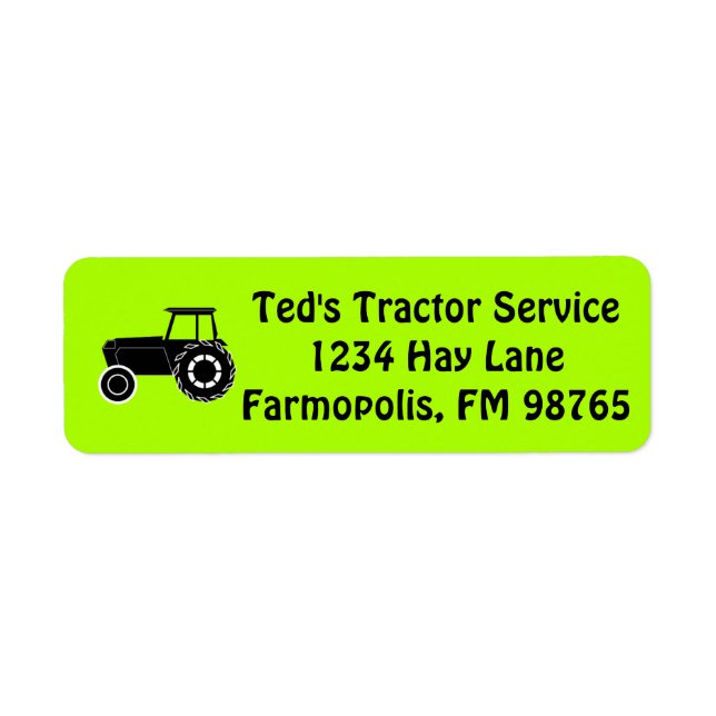 Personalized Business Mail Country Farm Tractor (Front)