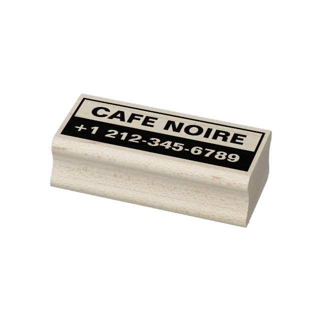 Personalized Business Maple Wood Stamp (Stamp)
