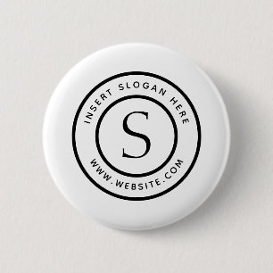 Personalized Business Monogram 2 Inch Round Button