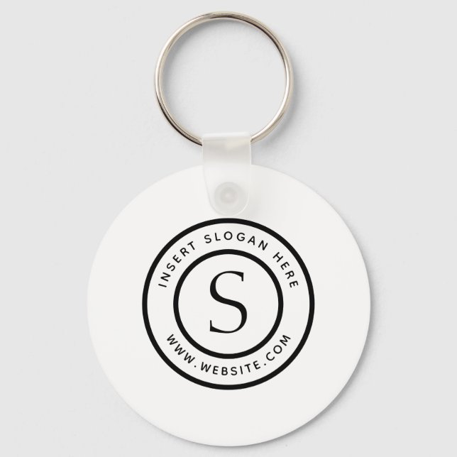 Personalized Business Monogram Keychain (Front)