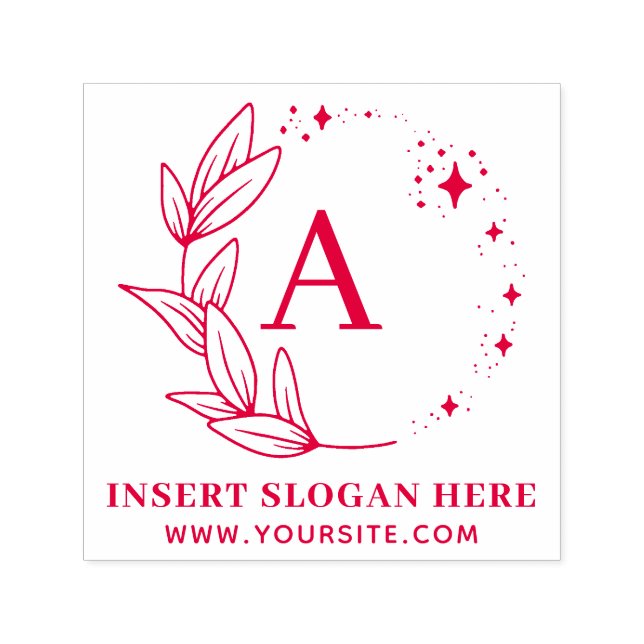 Personalized Business Monogram Self-inking Stamp (Design)