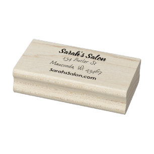 Personalized Business Name, Address and Email Rubber Stamp