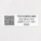 Personalized Business Name Address and QR Code