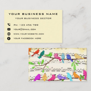 Personalized Business Name Contact Info - Fresh Business Card