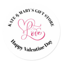 Personalized Business Name Happy Valentine's Day