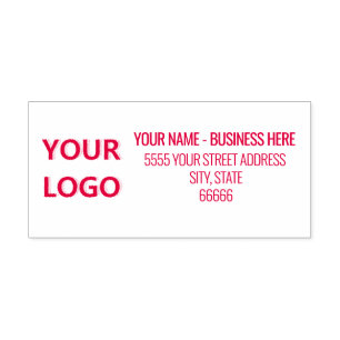 Personalized Business Name Logo Address Classic  Self-inking Stamp