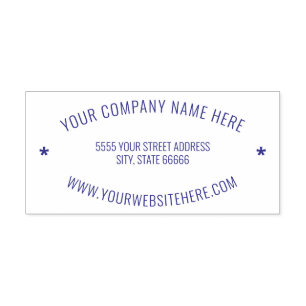 Personalized Business Name Website Address Stamp