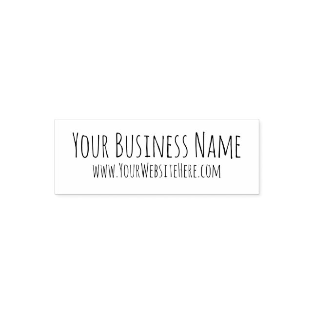 Personalized business name website stamp (Design)