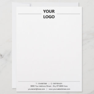 Personalized Business Office Letterhead with Logo