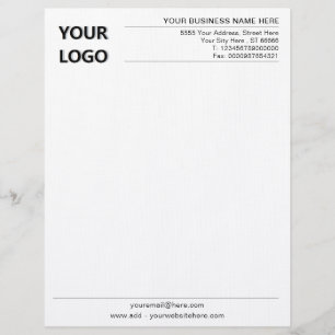 Personalized Business Office Letterhead with Logo