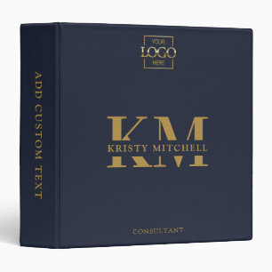 Personalized Business Professional Monogrammed Binder