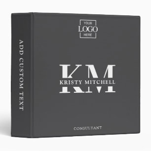 Personalized Business Professional Monogrammed Binder