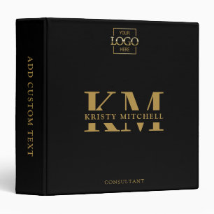 Personalized Business Professional Monogrammed Binder