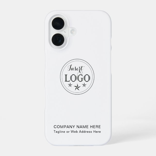 Personalized Business Profile iPhone 16 Case (Back)