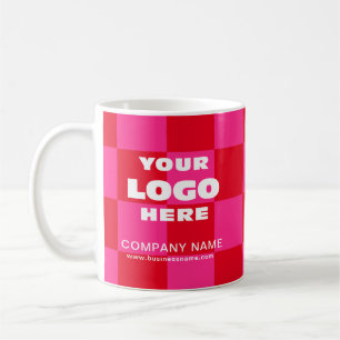 Personalized Business Promotional Logo Chequered Coffee Mug