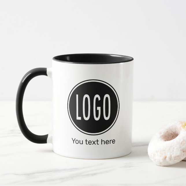 Personalized Business Promotional Logo, qr code Mug (With Donut)
