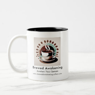Personalized Business Promotional Logo Two-Tone Coffee Mug