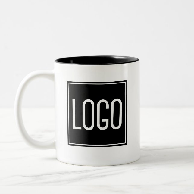 Personalized Business Promotional Logo Two-Tone Coffee Mug (Left)