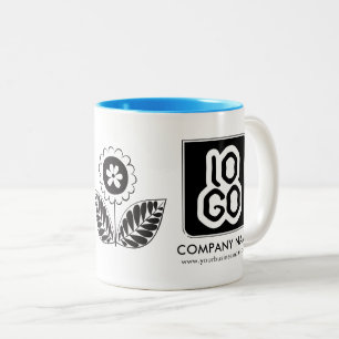 Personalized Business Promotional Logo Two-Tone Coffee Mug