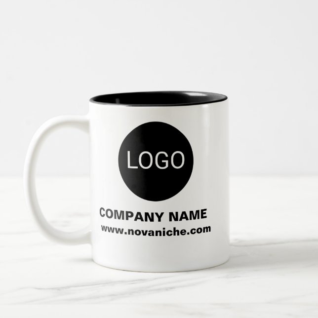 Personalized Business Promotional Logo Two-Tone Two-Tone Coffee Mug (Left)
