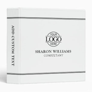 Personalized Business Records Professional Branded Binder