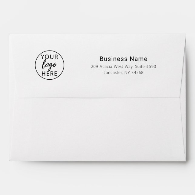 Personalized Business Return Address Envelope (Back (Top Flap))